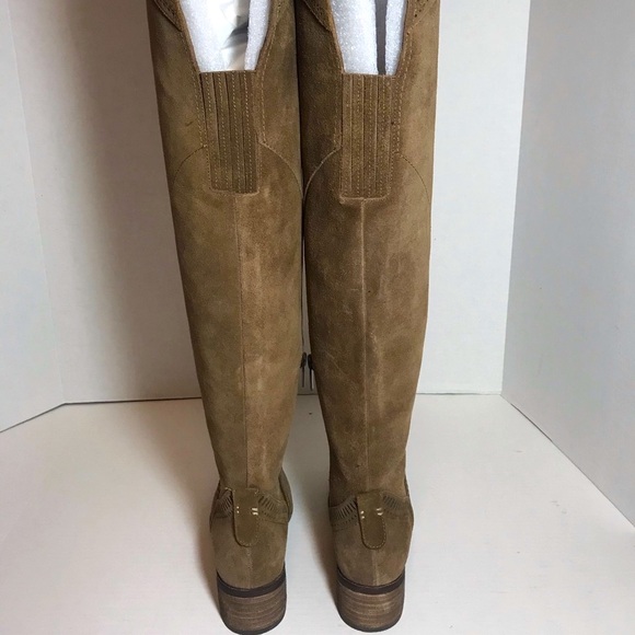 PRICE FIRM BNIB Vince Camuto Karinda Tan OTK Suede Boots 6 - Picture 3 of 14